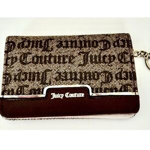 Juicy Couture Tan and Brown Logo Wallet